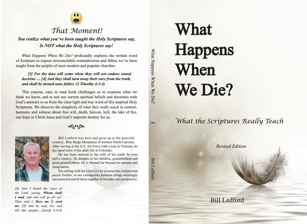 The front and back cover of "What Happens When We Die?"